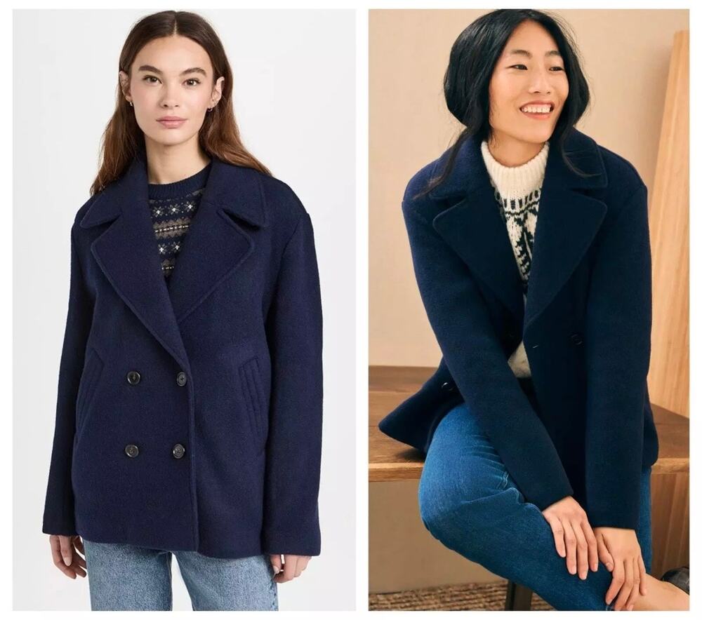 Faherty Atlantic Knit Peacoat in Navy Size medium (New) $298.00 retail